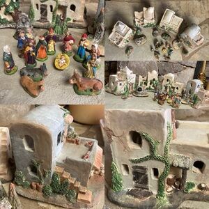 Christmas Bethlehem Vintage Village Scene